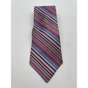 Men's Tommy Hilfiger Silk Tie Blue Green Kaleidoscope Patterned  Necktie 4x56"